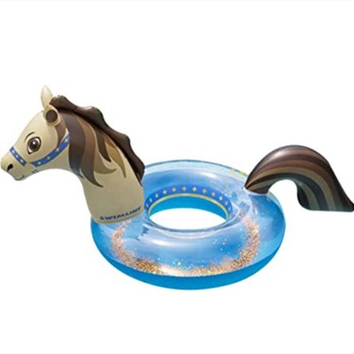 Inflatable Swimming Pool Ring Horse Glitter Inflatable Pool Ring